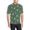 Maple Leaf Pattern Print Design 04 Men Polo Shirt