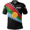 Mapuche Polo Shirt Full Flag Style A18