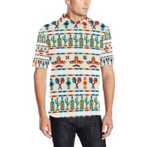 Maracas Mexican Pattern Print Design 01 Men Polo Shirt