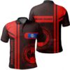 Mariana Islands Red Polo Shirt- Boba Style - AH - J14