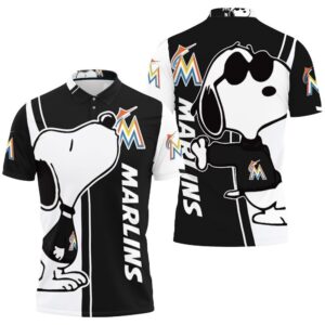 Marlins Snoopy Lover 3D Printed Polo Shirt
