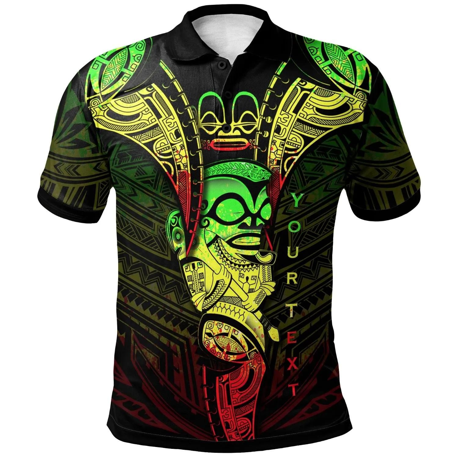 Marquesas Islands Custom Personalized Polo Shirt - Polynesian Tiki Warrior Style Reggae - BN29 Marquesas Islands Custom Personalized Polo Shirt - Polynesian Tiki Warrior Style Reggae - BN29
