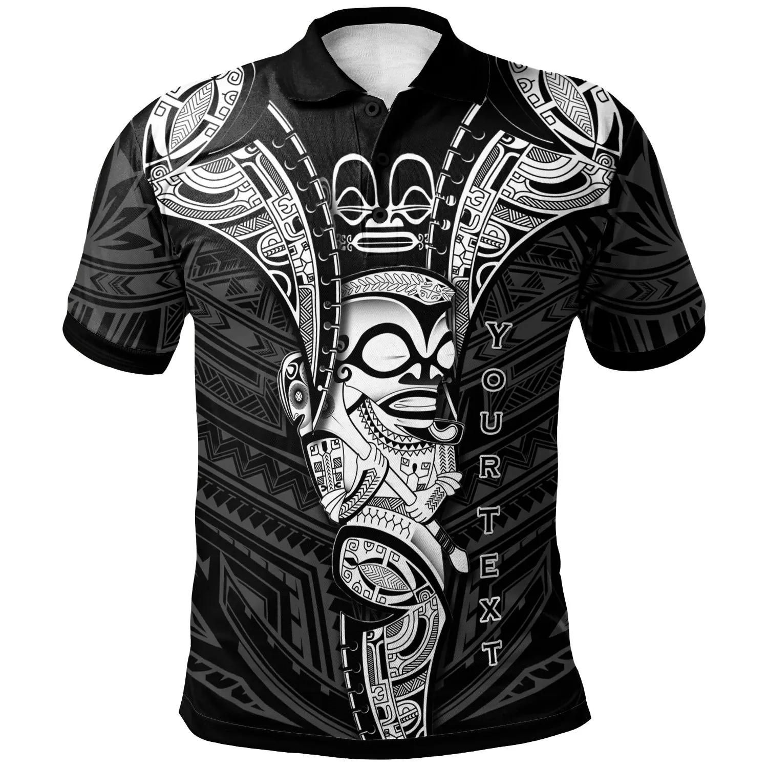 Marquesas Islands Custom Personalized Polo Shirt - Polynesian Tiki Warrior Style White - BN29 Marquesas Islands Custom Personalized Polo Shirt - Polynesian Tiki Warrior Style White - BN29