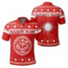 Marshall Islands Coat Of Arms - Polo Shirt - Red - Christmas Style - J092