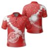 Marshall Islands Coat Of Arms - Polo Shirt - Red - X Style - J82