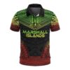 Marshall Islands Polo Shirt - Polynesian Chief Reggae Version - BN10