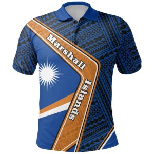 Marshall Islands Polo Shirt - Polynesian Coat Of Arms A224