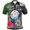 Marshall Islands Polo Shirt - Turtle Plumeria Banana Leaf Crest - BN11