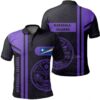 Marshall Islands Purple Polo Shirt- Boba Style - AH - J14