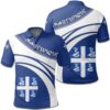 Martinique Coat Of Arms Polo Shirt Cricket Style J5W