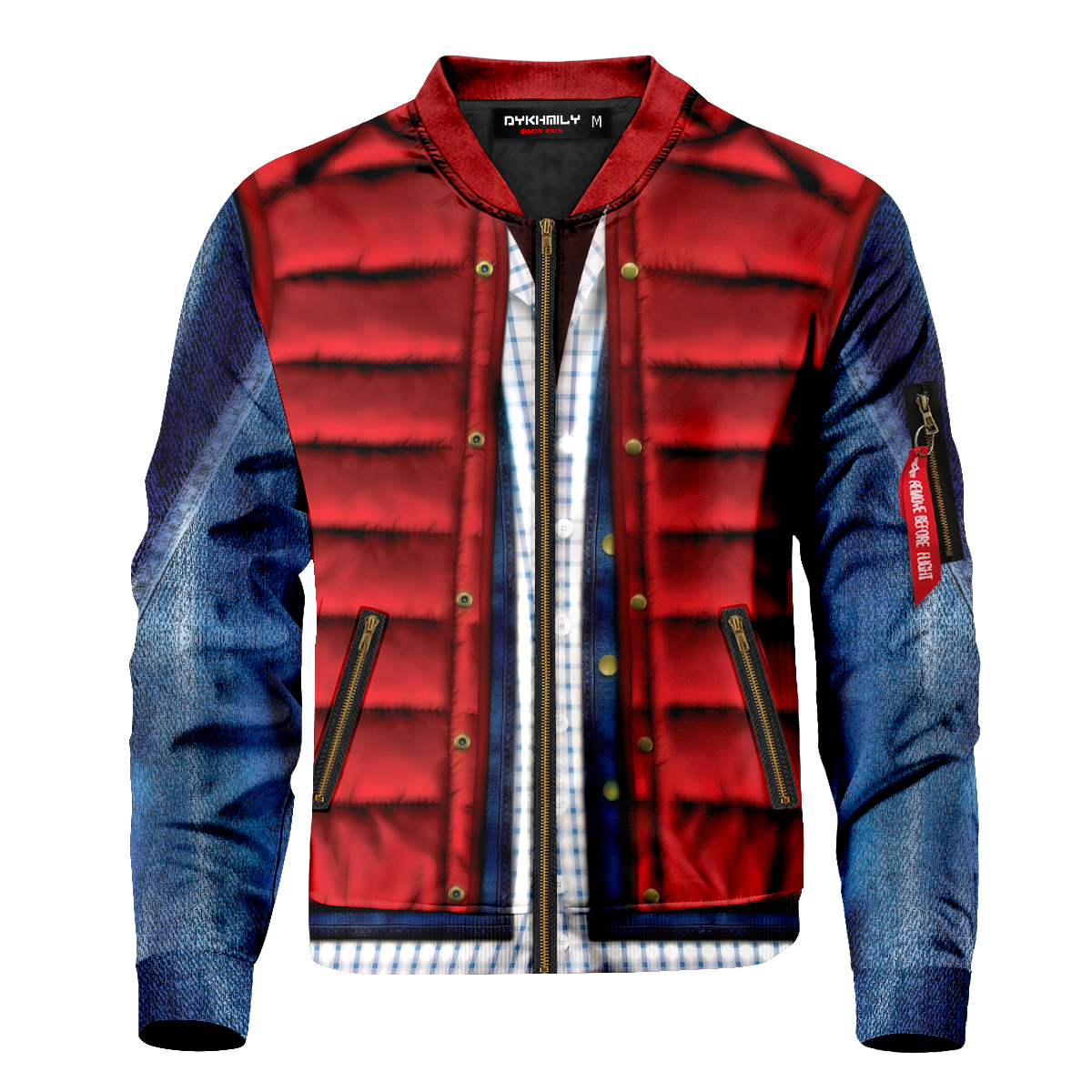 Marty Mcfly Cel Shaded Bomber Jacket Marty Mcfly Cel Shaded Bomber Jacket