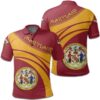 Maryland Coat Of Arms Polo Shirt Cricket Style J5W