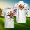 Maryland Flag Golfer Unisex Polo Shirt