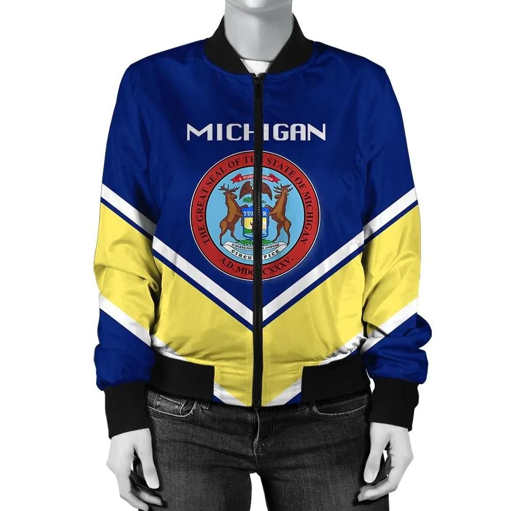 Massachusetts Coat Of Arms Women Bomber Jacket Lucian Style JW5 Bomber Jacket Massachusetts Coat Of Arms Women Bomber Jacket Lucian Style JW5 Bomber Jacket