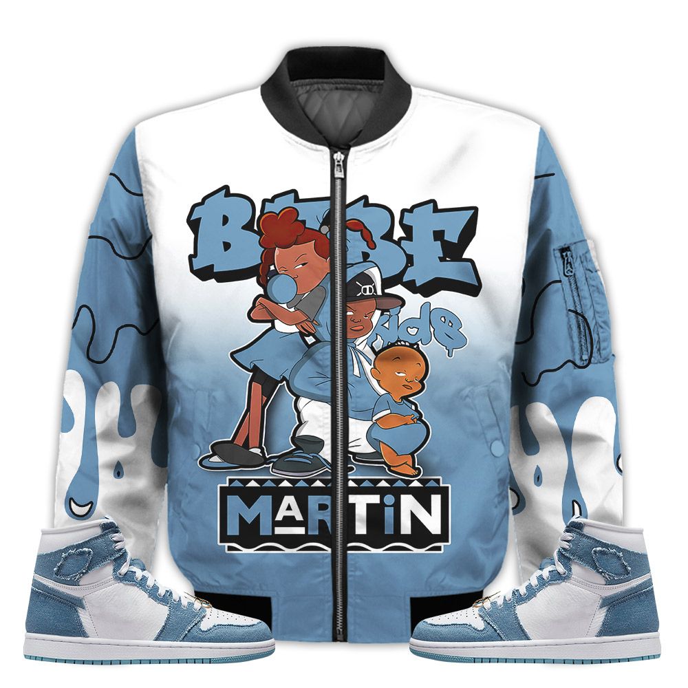 Match-Kicks-Tees-JD-1-High-OG-Denim-Martin-Bebes-Kids-90s-Melanin-Denim-1s-Gifts-Unisex-Matching-3D-Bomber-Jacket-1