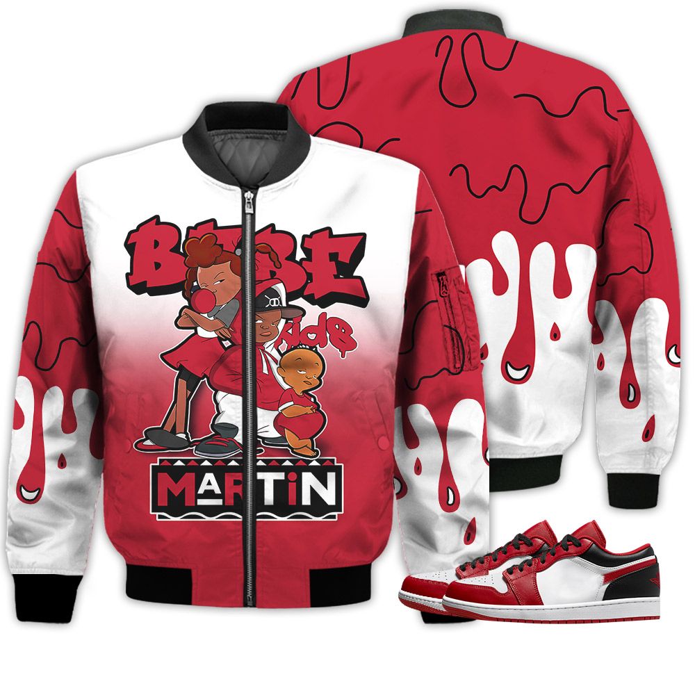 Match Kicks Tees JD 1 Low Reverse Black Toe - Martin Bebe's Kids 90s Melanin - Reverse Black Toe 1s Gifts Unisex Matching 3D Bomber Jacket Match Kicks Tees JD 1 Low Reverse Black Toe - Martin Bebe's Kids 90s Melanin - Reverse Black Toe 1s Gifts Unisex Matching 3D Bomber Jacket