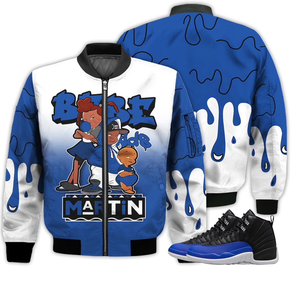 Match Kicks Tees JD 12 Hyper Royal - Martin Bebe's Kids 90s Melanin - Hyper Royal 12s Gifts Unisex Matching 3D Bomber Jacket Match Kicks Tees JD 12 Hyper Royal - Martin Bebe's Kids 90s Melanin - Hyper Royal 12s Gifts Unisex Matching 3D Bomber Jacket