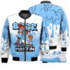 Match Kicks Tees JD 12 Retro Emoji - Martin Bebe's Kids 90s Melanin - Emoji 12s Gifts Unisex Matching 3D Bomber Jacket