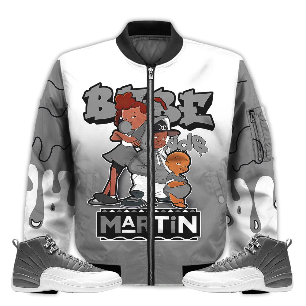 Match-Kicks-Tees-JD-12-Retro-Stealth-Martin-Bebes-Kids-90s-Melanin-Retro-Stealth-12s-Gifts-Unisex-Matching-3D-Bomber-Jacket-1