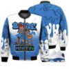 Match Kicks Tees JD 13 French Blue - Martin Bebe's Kids 90s Melanin - French Blue 13s Gifts Unisex Matching 3D Bomber Jacket