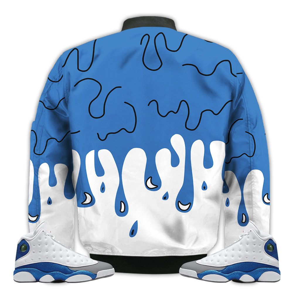 Match-Kicks-Tees-JD-13-French-Blue-Martin-Bebes-Kids-90s-Melanin-French-Blue-13s-Gifts-Unisex-Matching-3D-Bomber-Jacket-2
