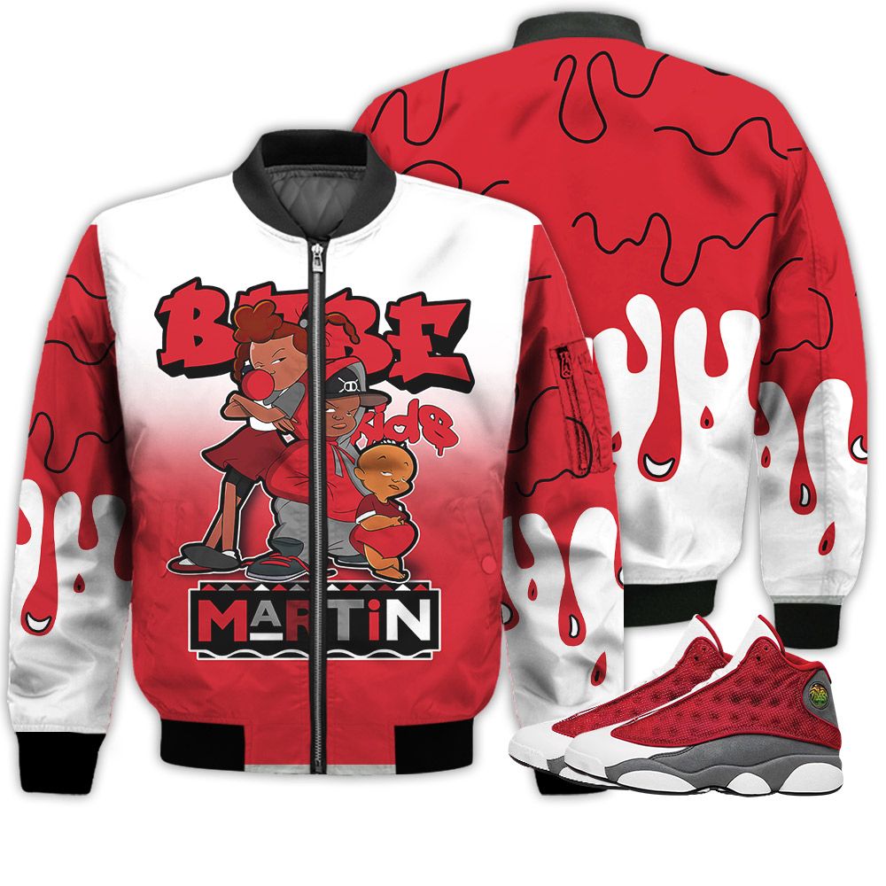 Match Kicks Tees JD 13 Retro Red Flint - Martin Bebe's Kids 90s Melanin - Red Flint 13s Gifts Unisex Matching 3D Bomber Jacket Match Kicks Tees JD 13 Retro Red Flint - Martin Bebe's Kids 90s Melanin - Red Flint 13s Gifts Unisex Matching 3D Bomber Jacket