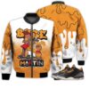 Match Kicks Tees JD 3 Retro Black Gold - Martin Bebe's Kids 90s Melanin - Black Gold 3s Gifts Unisex Matching 3D Bomber Jacket