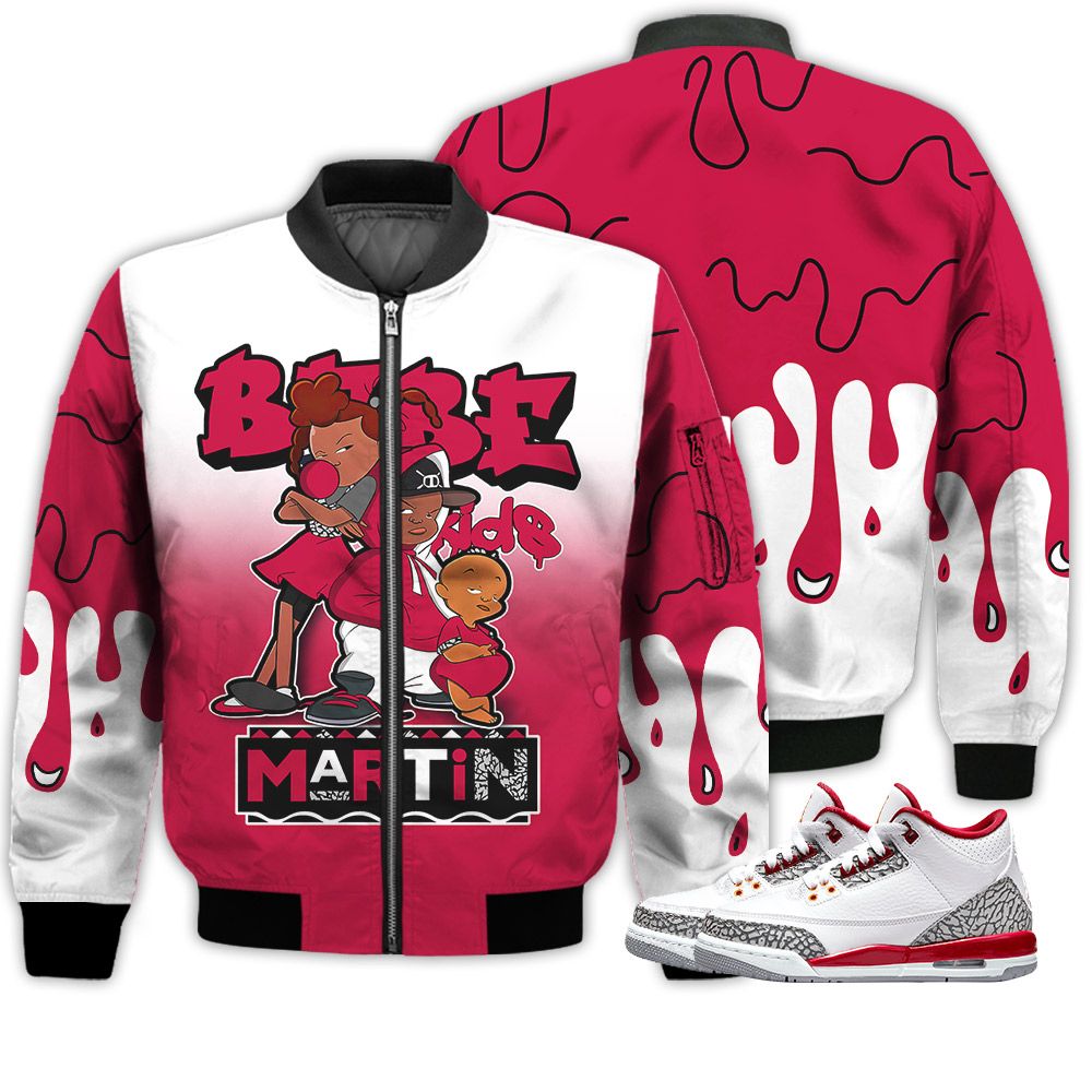 Match Kicks Tees JD 3 Retro Cardinal Red - Martin Bebe's Kids 90s Melanin - Retro Cardinal Red 3s Gifts Unisex Matching 3D Bomber Jacket Match Kicks Tees JD 3 Retro Cardinal Red - Martin Bebe's Kids 90s Melanin - Retro Cardinal Red 3s Gifts Unisex Matching 3D Bomber Jacket