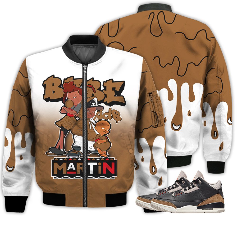 Match Kicks Tees JD 3 Retro Desert Elephant - Martin Bebe's Kids 90s Melanin - Desert Elephant 3s Gifts Unisex Matching 3D Bomber Jacket Match Kicks Tees JD 3 Retro Desert Elephant - Martin Bebe's Kids 90s Melanin - Desert Elephant 3s Gifts Unisex Matching 3D Bomber Jacket