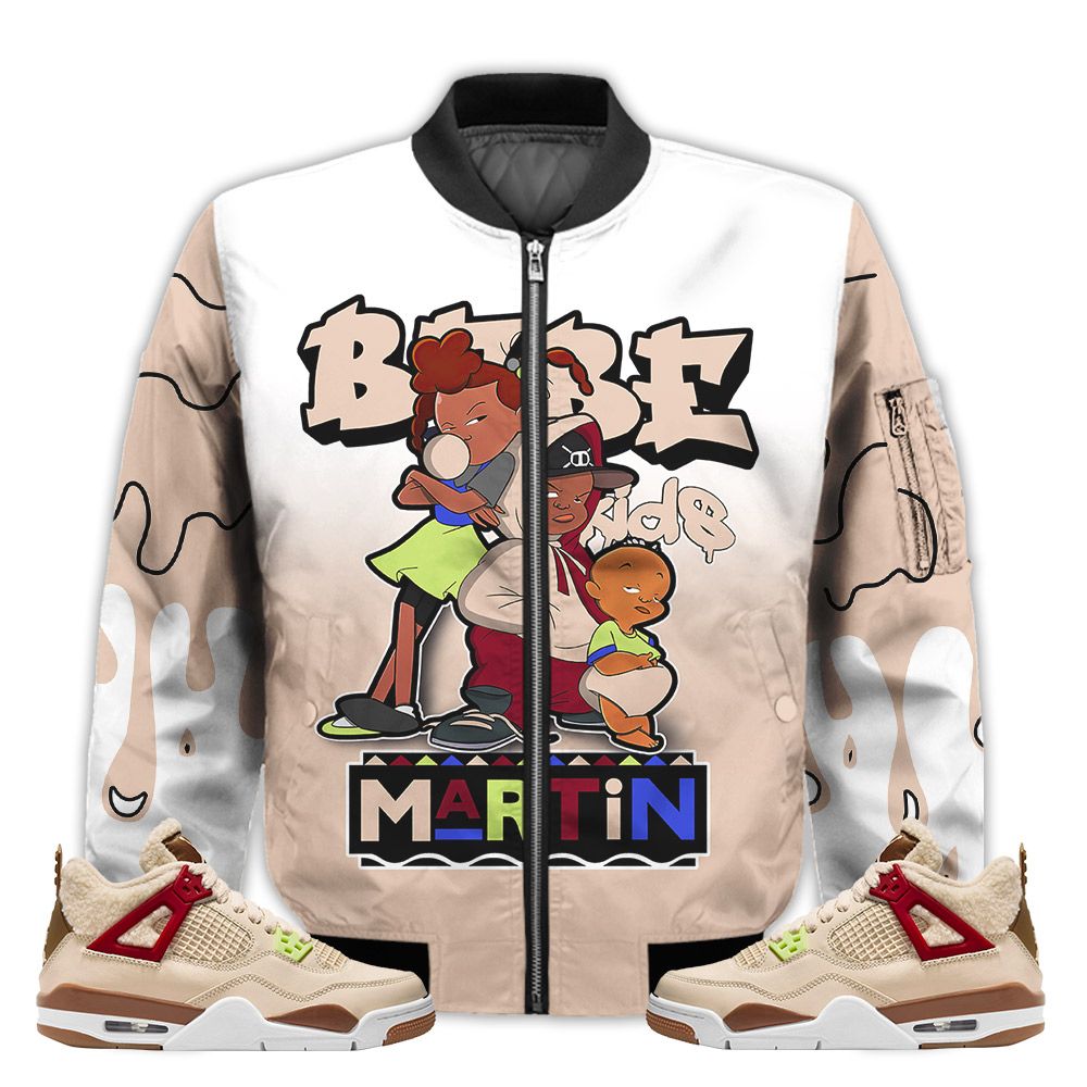 Match-Kicks-Tees-JD-4-GG-Wild-Things-Martin-Bebes-Kids-90s-Melanin-GG-Wild-Things-4s-Gifts-Unisex-Matching-3D-Bomber-Jacket-1