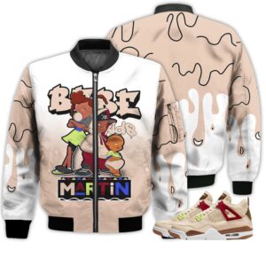 Match Kicks Tees JD 4 GG Wild Things - Martin Bebe's Kids 90s Melanin - GG Wild Things 4s Gifts Unisex Matching 3D Bomber Jacket