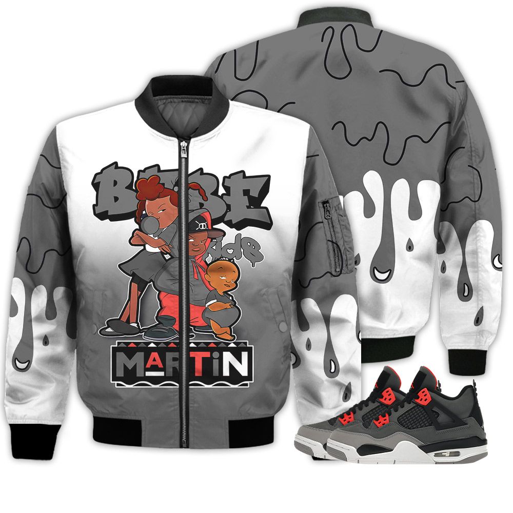 Match Kicks Tees JD 4 Retro Infrared - Martin Bebe's Kids 90s Melanin - Retro Infrared 4s Gifts Unisex Matching 3D Bomber Jacket Match Kicks Tees JD 4 Retro Infrared - Martin Bebe's Kids 90s Melanin - Retro Infrared 4s Gifts Unisex Matching 3D Bomber Jacket