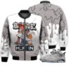 Match Kicks Tees JD 6 Retro Georgetown - Martin Bebe's Kids 90s Melanin - Georgetown 6s Gifts Unisex Matching 3D Bomber Jacket