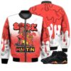 Match Kicks Tees JD 7 Retro Citrus - Martin Bebe's Kids 90s Melanin - Citrus 7s Gifts Unisex Matching 3D Bomber Jacket