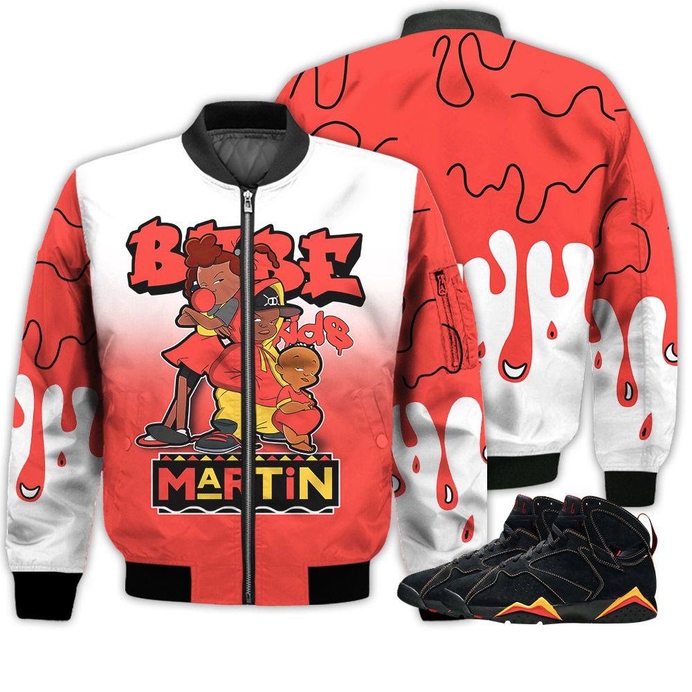 Match Kicks Tees JD 7 Retro Citrus - Martin Bebe's Kids 90s Melanin - Citrus 7s Gifts Unisex Matching 3D Bomber Jacket Match Kicks Tees JD 7 Retro Citrus - Martin Bebe's Kids 90s Melanin - Citrus 7s Gifts Unisex Matching 3D Bomber Jacket