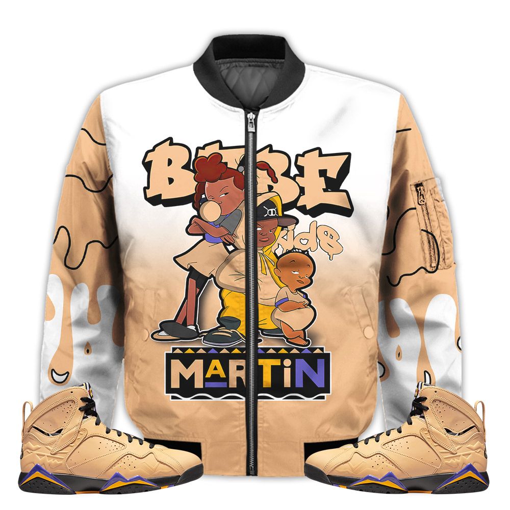 Match-Kicks-Tees-JD-7-SE-Afrobeats-Martin-Bebes-Kids-90s-Melanin-Afrobeats-7s-Gifts-Unisex-Matching-3D-Bomber-Jacket-1