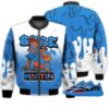 Match Kicks Tees Yz 700 V1 Hi-Res Blue - Martin Bebe's Kids 90s Melanin - V1 Hi-Res Blue 700s Gifts Unisex Matching 3D Bomber Jacket