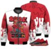 Match Kicks Tees Yz Boost 700 Hi-Res Red - Martin Bebe's Kids 90s Melanin - Hi-Res Red 700s Gifts Unisex Matching 3D Bomber Jacket