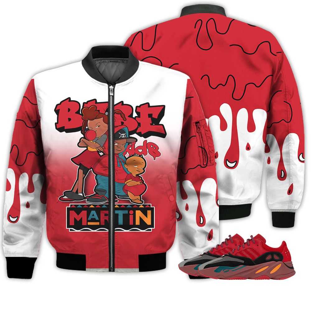 Match Kicks Tees Yz Boost 700 Hi-Res Red - Martin Bebe's Kids 90s Melanin - Hi-Res Red 700s Gifts Unisex Matching 3D Bomber Jacket Match Kicks Tees Yz Boost 700 Hi-Res Red - Martin Bebe's Kids 90s Melanin - Hi-Res Red 700s Gifts Unisex Matching 3D Bomber Jacket