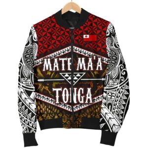Mate Ma'a Tonga Women's Bomber Jacket - BN12 Bomber Jacket