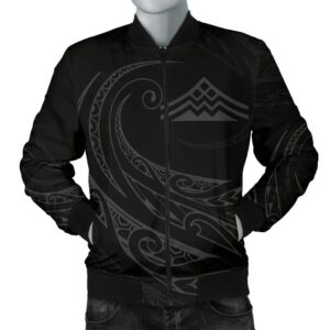 Mauna Kea Polynesian Men√¢‚Ç¨‚Ñ¢s Bomber Jacket - Gray - Frida Style - AH J9 Bomber Jacket