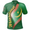 Mauritania Polo Shirts - Mauritania Flag and Coat Of Arms - BN18