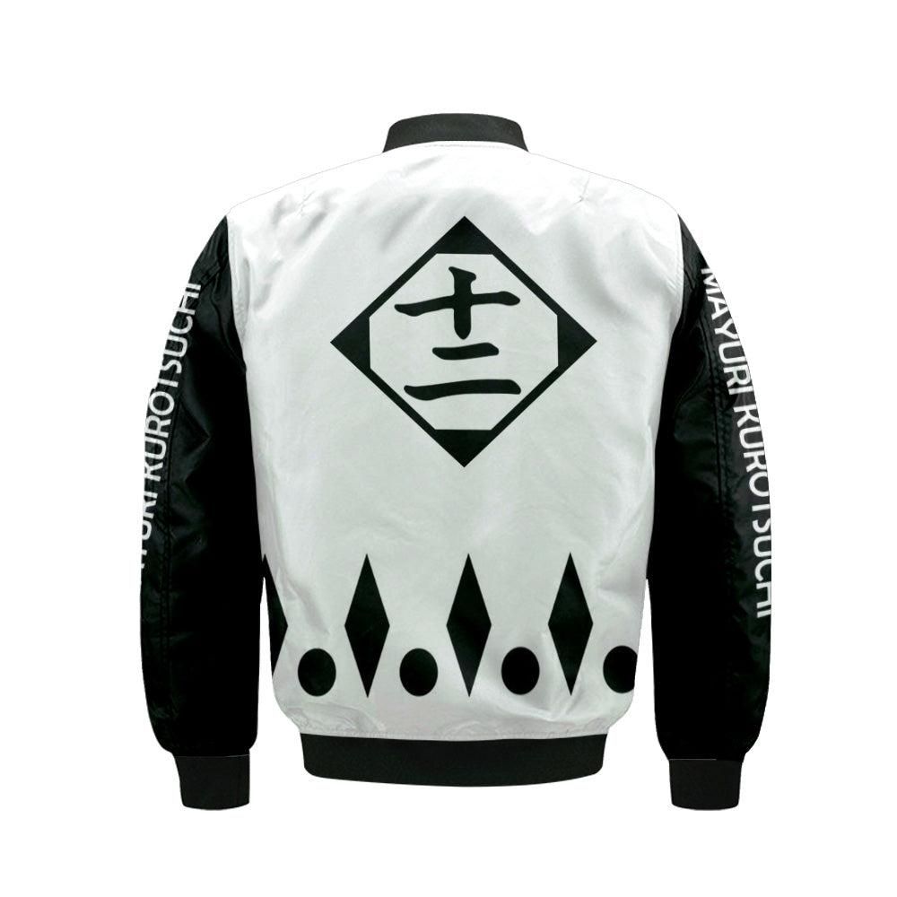 Mayuri-Kurotsuchi-Twelfth-Division-Bomber-Jacket-Custom-Bleach-Cosplay-Costumes-Bomber-Jacket-1