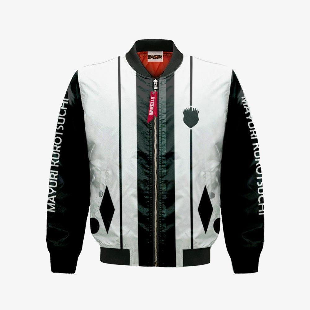 Mayuri Kurotsuchi Twelfth Division Bomber Jacket Custom Bleach Cosplay Costumes Bomber Jacket Mayuri Kurotsuchi Twelfth Division Bomber Jacket Custom Bleach Cosplay Costumes Bomber Jacket