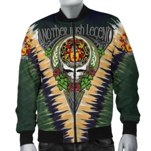 McCartney or MacCartney Ireland Bomber Jacket - GD Irish Legend Shamrock V Tie-Dye A7 Bomber Jacket
