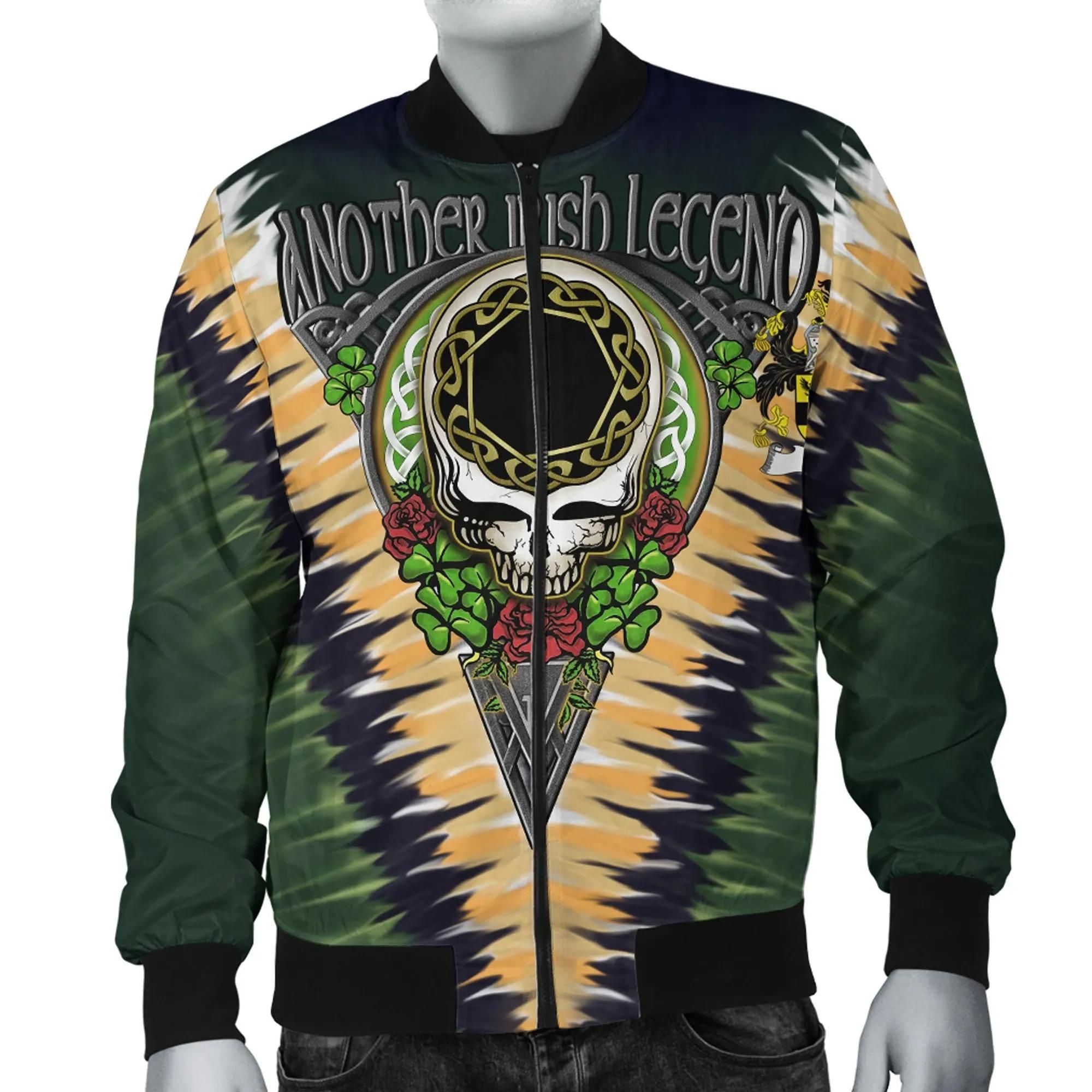 McFall Ireland Bomber Jacket - GD Irish Legend Shamrock V Tie-Dye A7 Bomber Jacket McFall Ireland Bomber Jacket - GD Irish Legend Shamrock V Tie-Dye A7 Bomber Jacket
