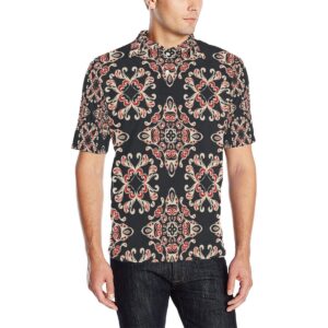Medallion Pattern Print Design 01 Men Polo Shirt