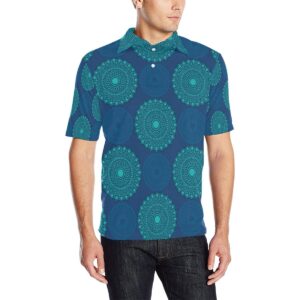 Medallion Pattern Print Design 04 Men Polo Shirt