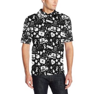 Medical Pattern Print Design 01 Men Polo Shirt