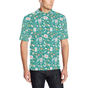 Medical Pattern Print Design 03 Men Polo Shirt